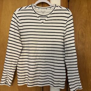 Club Monaco Striped Long Sleeve Tee